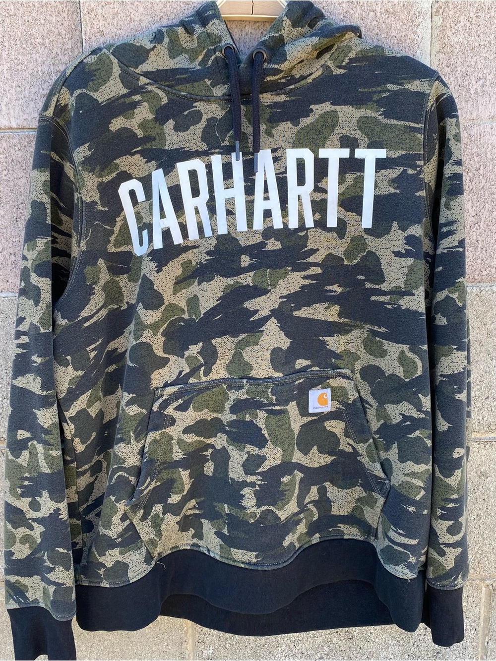 Carhartt Relaxed Fit Camouflage Pullover Hoodie Boys XL Adult Large